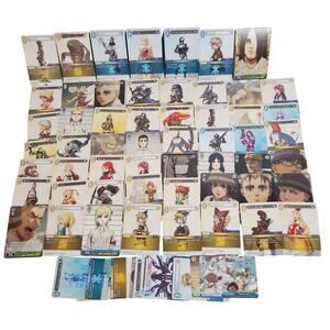 Final Fantasy TCG 48 Cards And Attack On Titan 18 Cards Lot NM Pre-owned